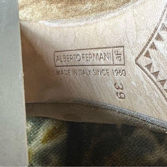 Alberto Fermani Brown‎ Suede Open Toe Bootie sz 8 - Picture 5 of 6